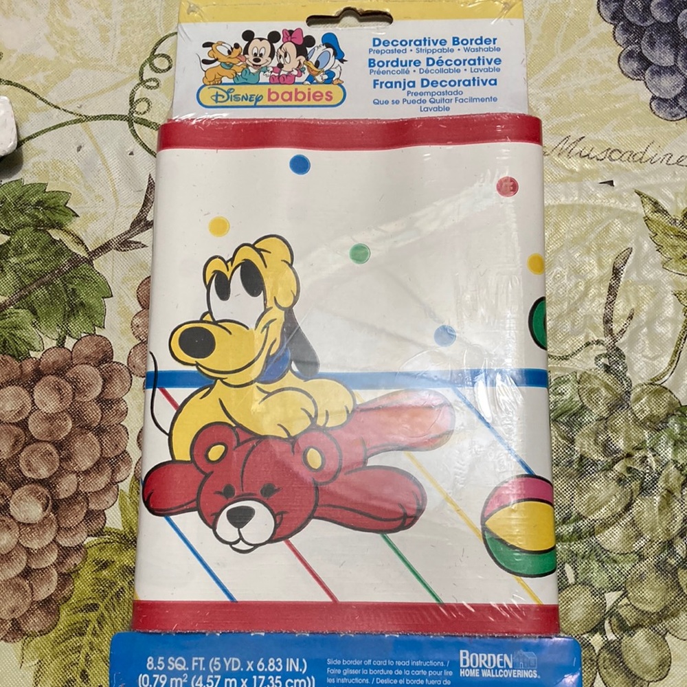 Decorative Disney Babies wallpaper border 60 feet total length